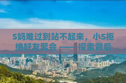 S妈难过到站不起来，小S拒绝好友聚会 —— 探索背后的故事与情感
