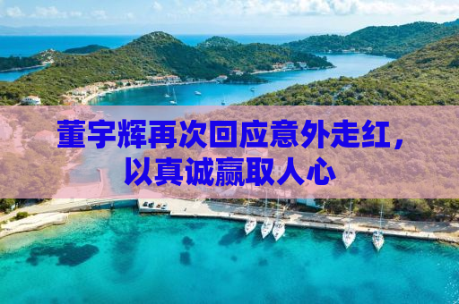 董宇辉再次回应意外走红，以真诚赢取人心