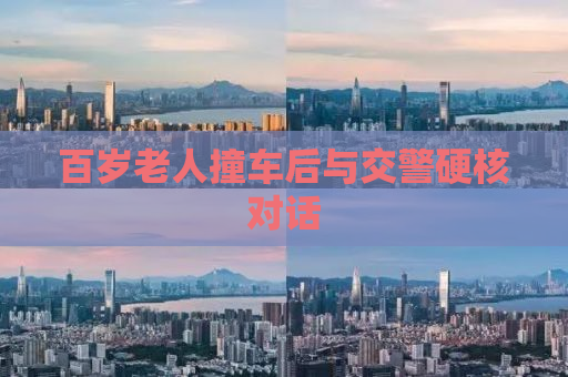 百岁老人撞车后与交警硬核对话
