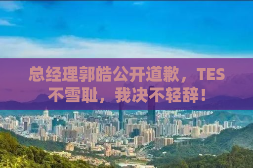 总经理郭皓公开道歉，TES不雪耻，我决不轻辞！