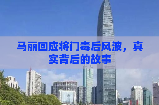 马丽回应将门毒后风波，真实背后的故事