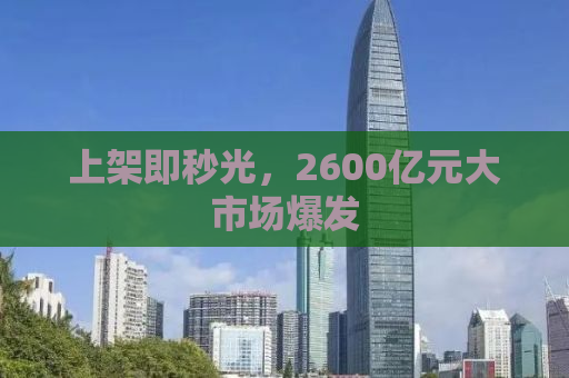 上架即秒光，2600亿元大市场爆发