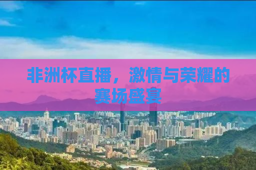 非洲杯直播，激情与荣耀的赛场盛宴