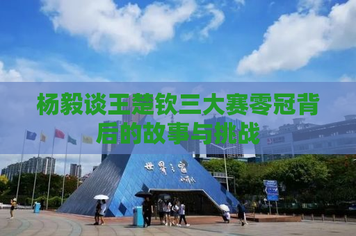 杨毅谈王楚钦三大赛零冠背后的故事与挑战