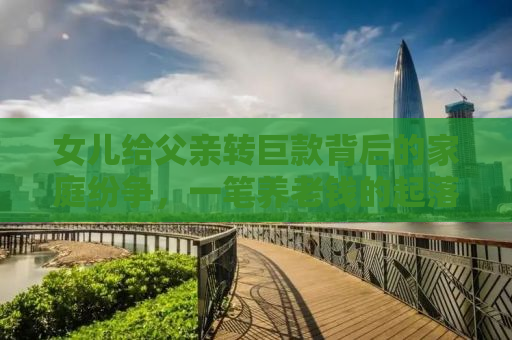 女儿给父亲转巨款背后的家庭纷争，一笔养老钱的起落与情感的纠葛