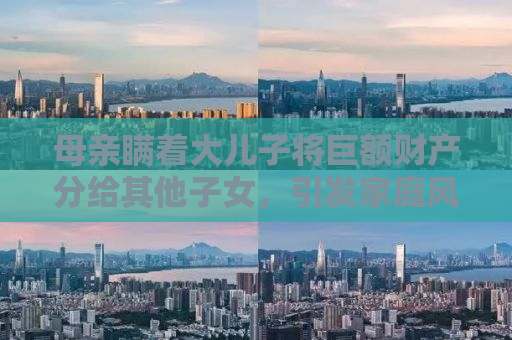 母亲瞒着大儿子将巨额财产分给其他子女，引发家庭风波