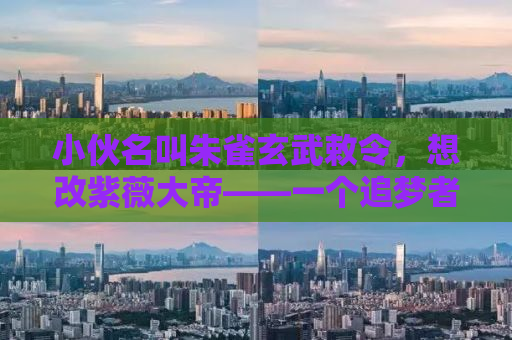 小伙名叫朱雀玄武敕令，想改紫薇大帝——一个追梦者的心灵之旅