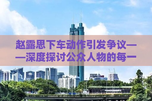赵露思下车动作引发争议——深度探讨公众人物的每一个细节