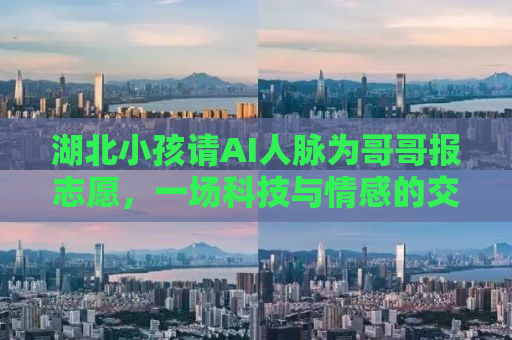 湖北小孩请AI人脉为哥哥报志愿，一场科技与情感的交织之旅