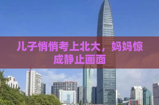 儿子悄悄考上北大，妈妈惊成静止画面