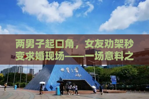 两男子起口角，女友劝架秒变求婚现场——一场意料之外的浪漫求婚仪式