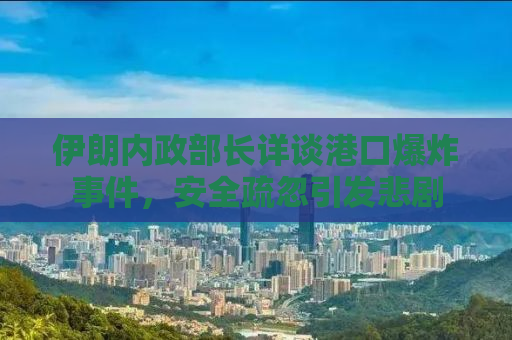 伊朗内政部长详谈港口爆炸事件，安全疏忽引发悲剧