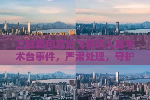 卫健委回应肖飞将病人晾手术台事件，严肃处理，守护医疗伦理底线