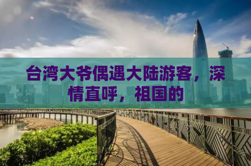 台湾大爷偶遇大陆游客，深情直呼，祖国的