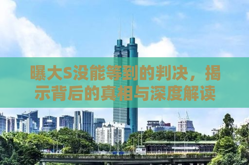 曝大S没能等到的判决，揭示背后的真相与深度解读