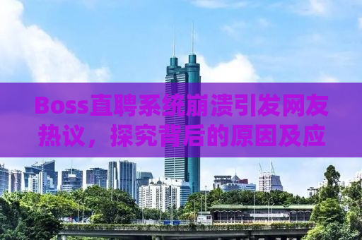Boss直聘系统崩溃引发网友热议，探究背后的原因及应对之策