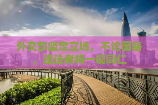 外交部坚定立场，不论国籍，违法者将一视同仁