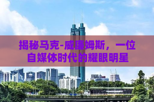 揭秘马克-威廉姆斯，一位自媒体时代的耀眼明星