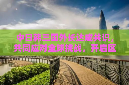 中日韩三国外长达成共识，共同应对全球挑战，开启区域合作新篇章
