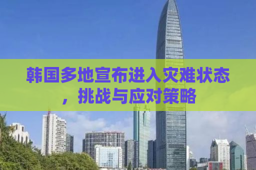 韩国多地宣布进入灾难状态，挑战与应对策略