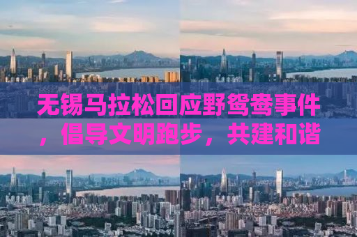 无锡马拉松回应野鸳鸯事件，倡导文明跑步，共建和谐赛事氛围